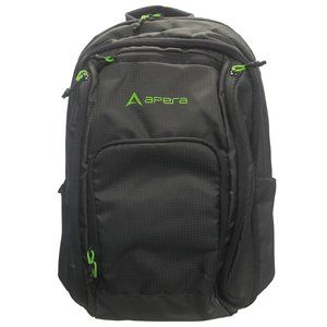 Apera Tech Pack Pro 24 Antimicrobial Padded Laptop Backpack NWT - Graphite/Lime